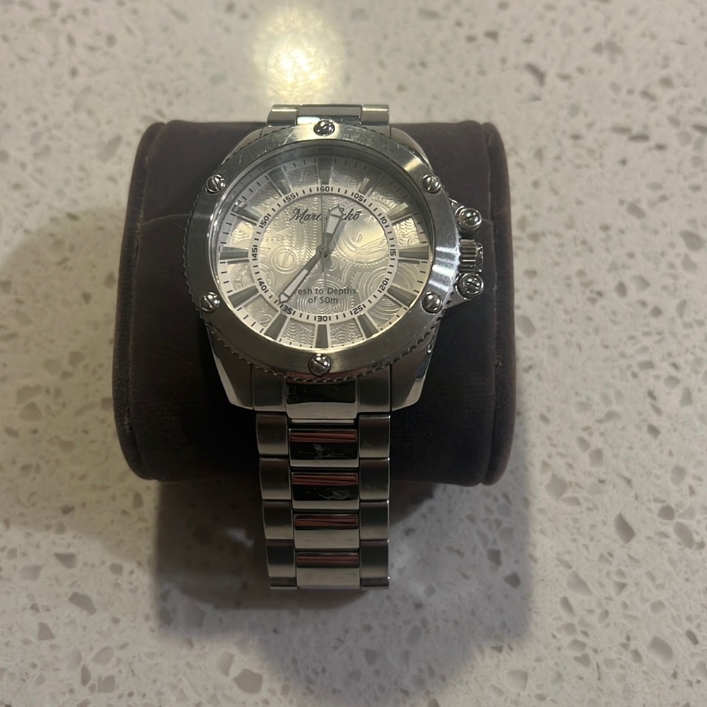 Marc Ecko Silver Flash Watch